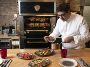 Josper ASJ-063 rotisserie i brug