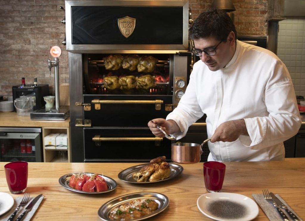 Josper ASJ-063 rotisserie i brug