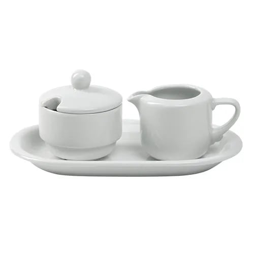 Sukkerskål med låg 15 cl./mælkekande 15 cl./bakke - Ocean - Billede 2