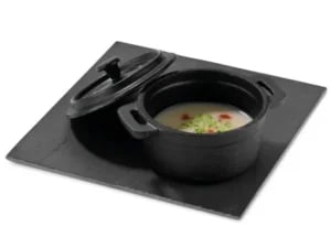 Mini kasserolle m. låg 100mm støbejern - Billede 2