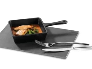 Mini serveringspande 136x136 mm støbejern - Billede 2