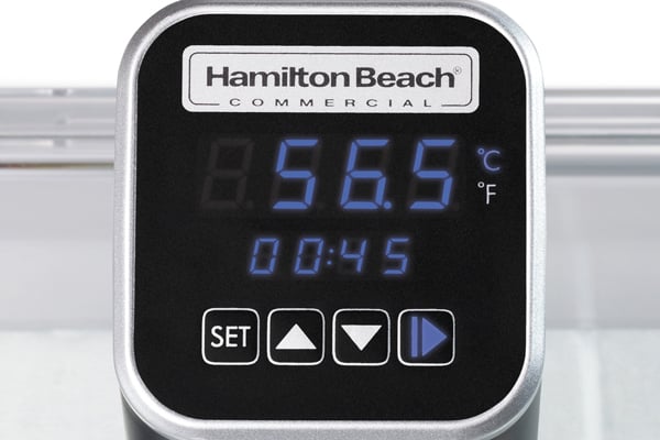 Betjeningspanel på Hamilton Beach AcuVide 1000 HSV1000-CE