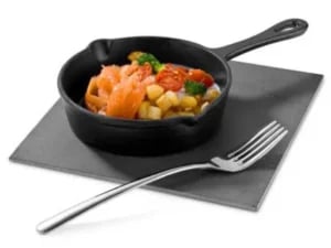 Mini serveringspande 140 mm støbejern - Billede 2