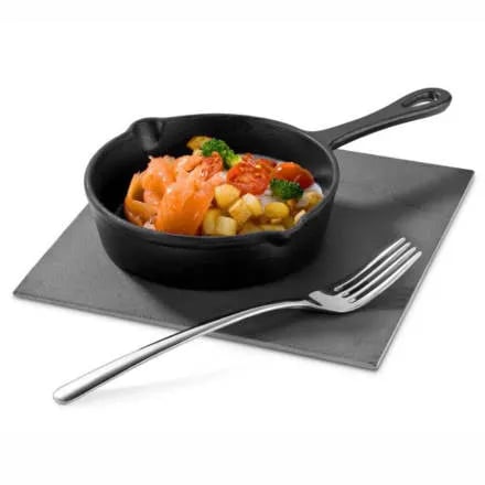 Mini serveringspande 140 mm støbejern - Billede 2