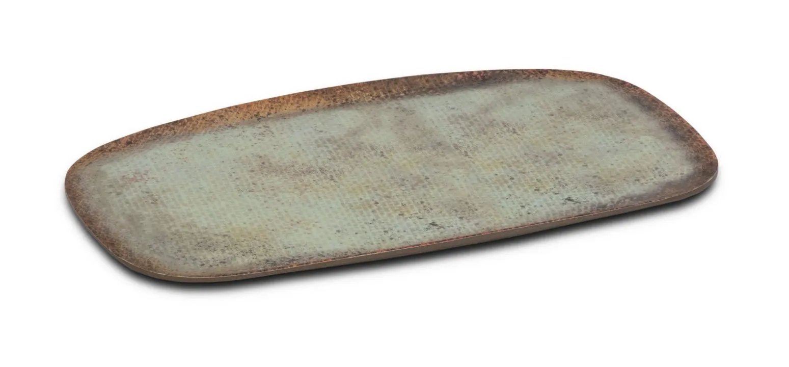 OVAL SERVING TRAY.28 CM. LINEN