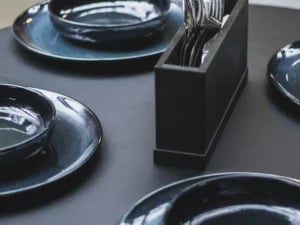 Tallerken høj kant stentøj ocean 240 mm Rustik - Billede 2