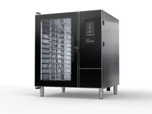Hounø kombiovn 10-1/1 GN set forfra med glasdør og touchpanel