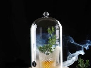 Cocktailkuppel i borosilikatglas med ventil, ø130x(h)282mm - Billede 6