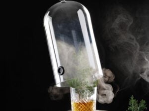 Cocktailkuppel i borosilikatglas med ventil, ø130x(h)282mm - Billede 8