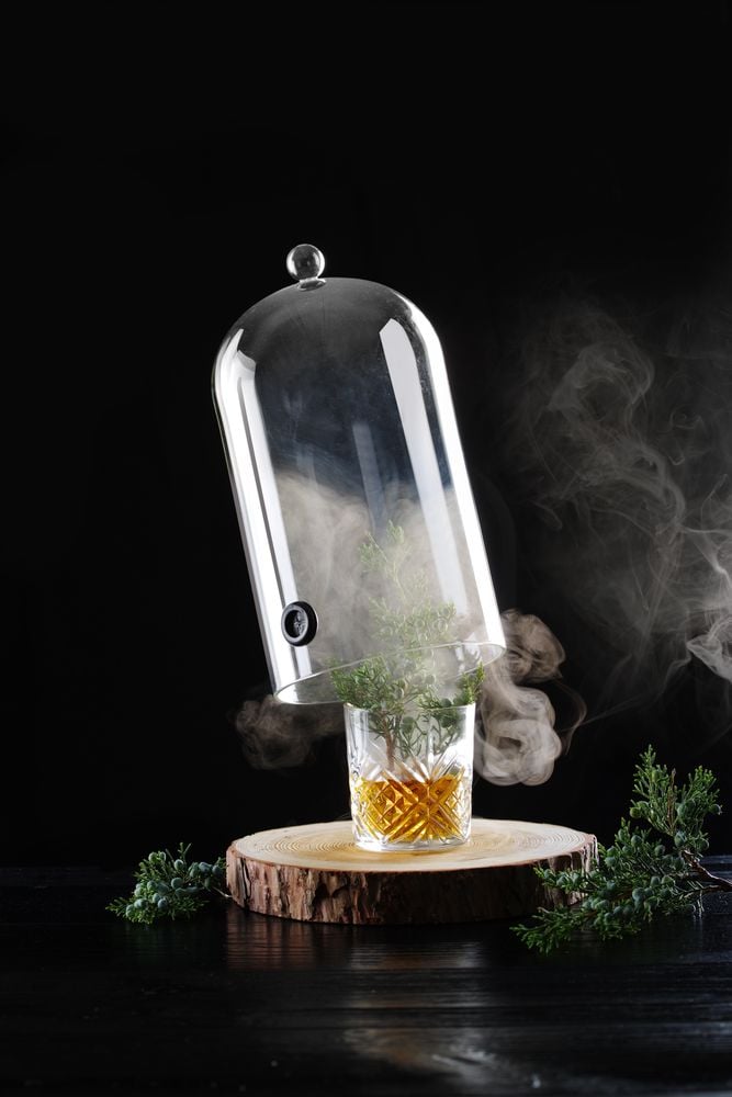 Cocktailkuppel i borosilikatglas med ventil, ø130x(h)282mm - Billede 8