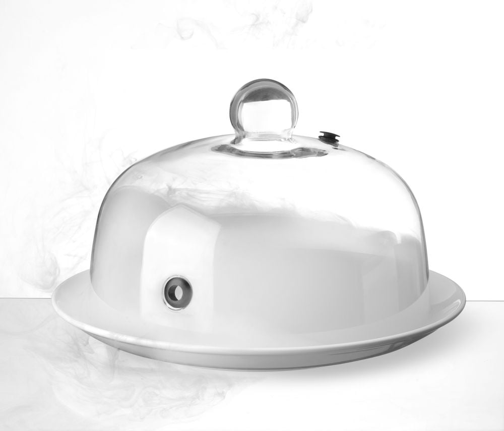 Røgklokke i glas med ventil, ø260x(h)174mm - perfekt til koldrøgning - Billede 6