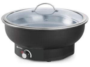 Elektrisk chafing dish tesino, 6,8l, 230v/500w, ø405x(h)248mm, justerbar temp. - Billede 2