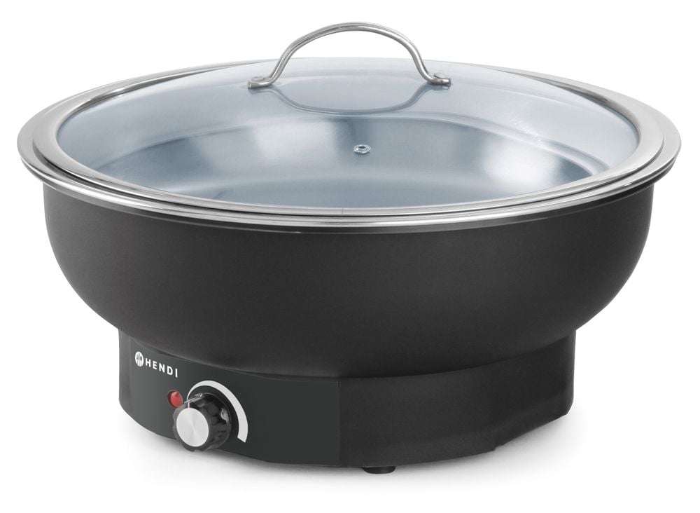 Elektrisk chafing dish tesino, 6,8l, 230v/500w, ø405x(h)248mm, justerbar temp. - Billede 2