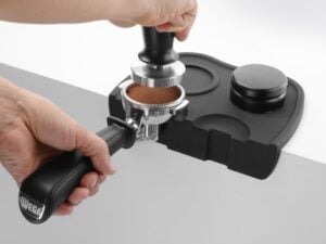 Justerbar kaffetamper i rustfrit stål og sort aluminium - Billede 7