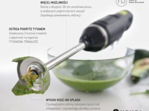 Hendi Blend stavblender, 220-240V/250W, ø71x(H)444mm - Billede 5