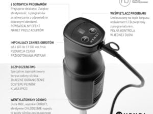 Hendi Blend stavblender, 220-240V/250W, ø71x(H)444mm - Billede 6