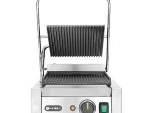Kontaktgrill - enkelt version, ribbet top og bund, 230V/1800W, 310x370x(H)210mm - Billede 3