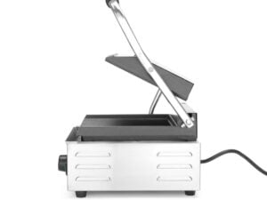 Kontaktgrill - enkelt version, ribbet top og bund, 230V/1800W, 310x370x(H)210mm - Billede 9