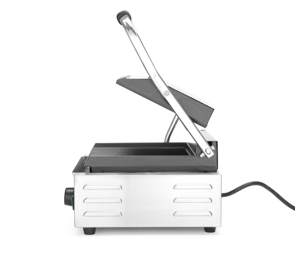 Kontaktgrill - enkelt version, ribbet top og bund, 230V/1800W, 310x370x(H)210mm - Billede 9