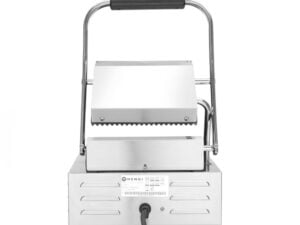 Kontaktgrill - enkelt version, ribbet top og bund, 230V/1800W, 310x370x(H)210mm - Billede 5