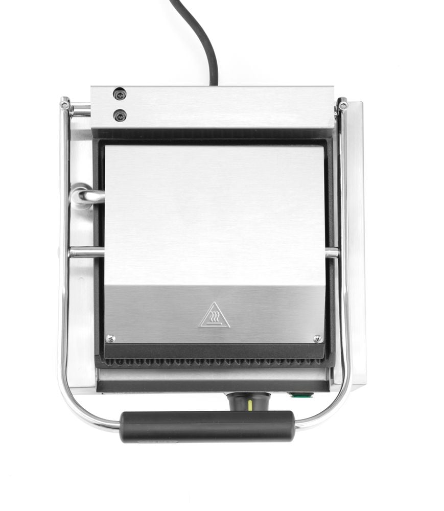 Kontaktgrill - enkelt version, ribbet top og bund, 230V/1800W, 310x370x(H)210mm - Billede 6