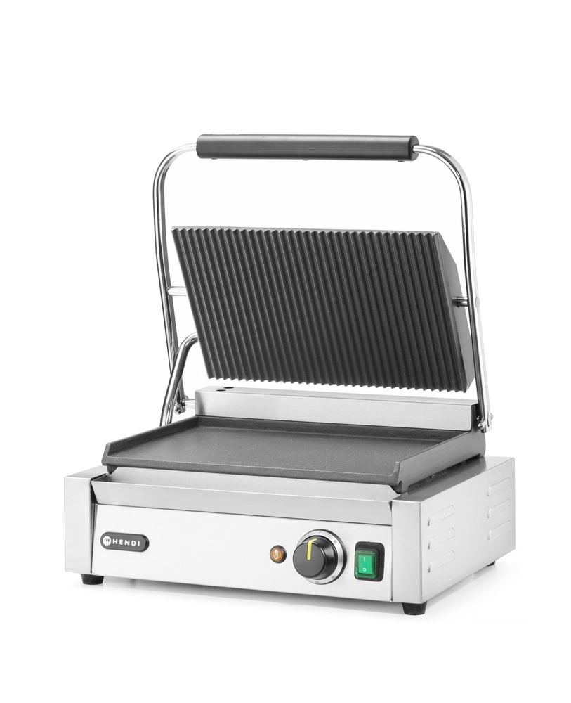 Kontaktgrill "Panini", ribbet top og glat bund, 230V/2200W, 430x370x(H)210mm - Billede 3