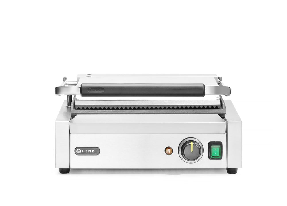 Kontaktgrill "Panini", ribbet top og glat bund, 230V/2200W, 430x370x(H)210mm - Billede 4