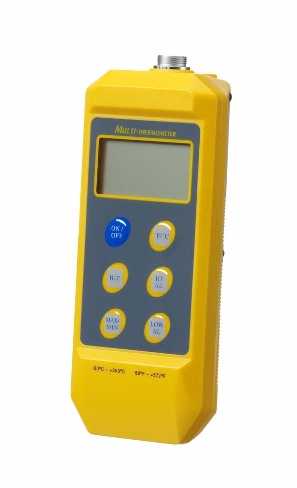 Stødsikkert termometer med probe, 195x85x(H)45mm, vandafvisende, temperaturområde -50°C til 300°C - Billede 5
