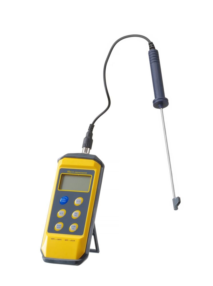 Stødsikkert termometer med probe, 195x85x(H)45mm, vandafvisende, temperaturområde -50°C til 300°C - Billede 6