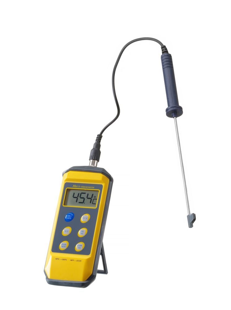 Stødsikkert termometer med probe, 195x85x(H)45mm, vandafvisende, temperaturområde -50°C til 300°C - Billede 7