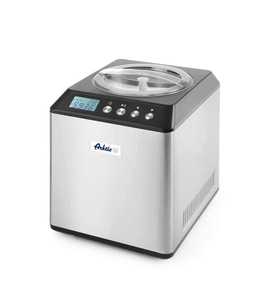 Is-maskine, 230V/180W, 272x315x(H)362mm, ideel til is, sorbet og frossen yoghurt. 2L rustfrit stål beholder. - Billede 6