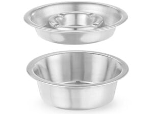 Rustfrit stål askebæger med bundbakke, ø140x(h)40mm, sort abs dæksel - Billede 3