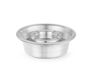 Rustfrit stål askebæger med bundbakke, ø140x(h)40mm, sort abs dæksel - Billede 2