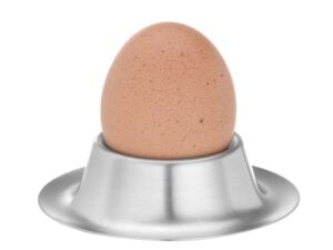 Hvide æggebægre i abs plast - 6 stk, ø85x(h)15mm - Billede 4