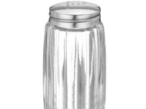 Salt shaker i glas med rustfrit stål låg, 6 stk., ø40x(h)70mm - Billede 3