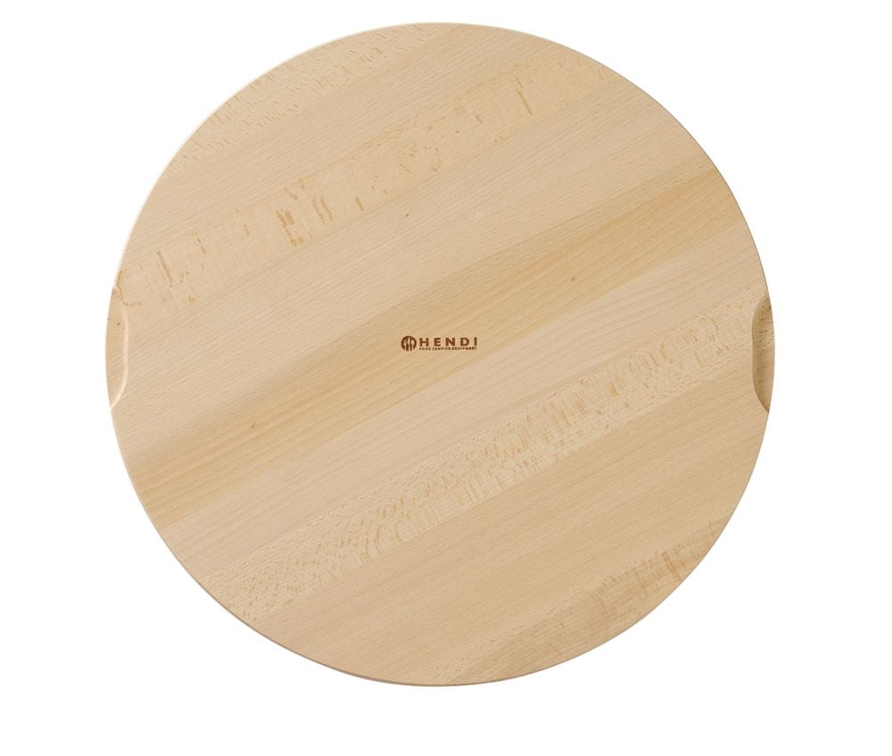 Pizza bræt, Hendi, Ø450mm, råbøgetræ med riller til at skære i 6 lige dele. - Billede 9