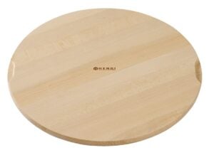 Pizza bræt, Hendi, Ø450mm, råbøgetræ med riller til at skære i 6 lige dele. - Billede 4