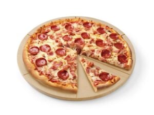 Pizza bræt, Hendi, Ø450mm, råbøgetræ med riller til at skære i 6 lige dele. - Billede 6