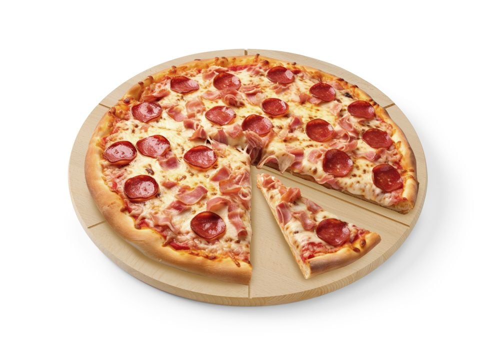 Pizza bræt, Hendi, Ø450mm, råbøgetræ med riller til at skære i 6 lige dele. - Billede 6