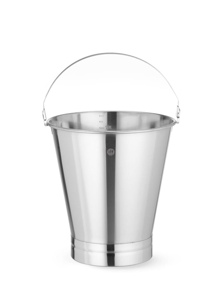 Spand med forstærket bund, Profi Line, 10L, ø280x(H)265mm, graduering, Hendi - Billede 3