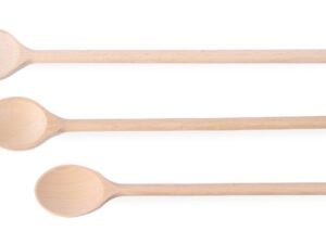 Træskeer - sæt med 3, forskellige størrelser, 3 stk., (L)475mm - Billede 2