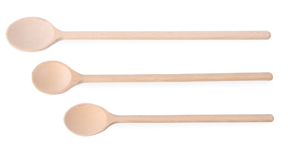 Træskeer - sæt med 3, forskellige størrelser, 3 stk., (L)475mm - Billede 2