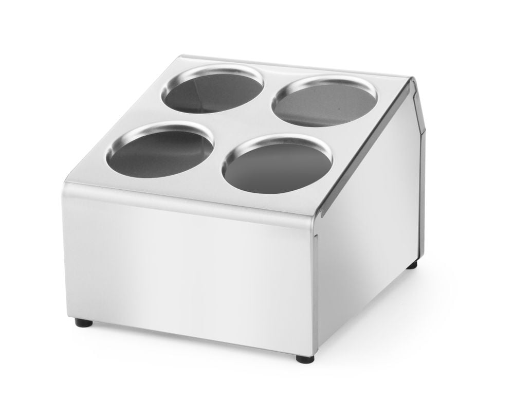 Rustfrit stål bestik kurv holder, 255x295x(h)215mm - Billede 3