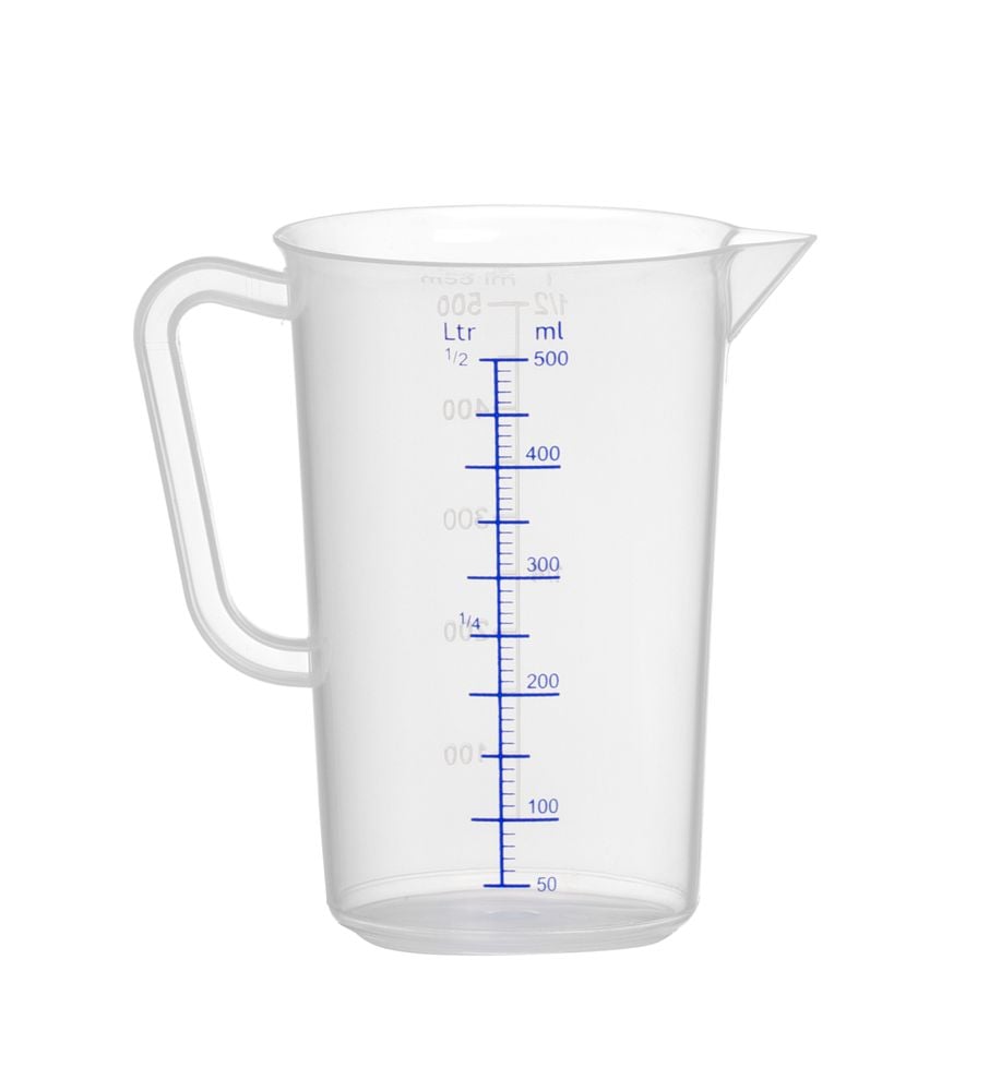 Målebæger i polypropylen, 1L, ø110x(H)170mm, med graduering - Billede 7