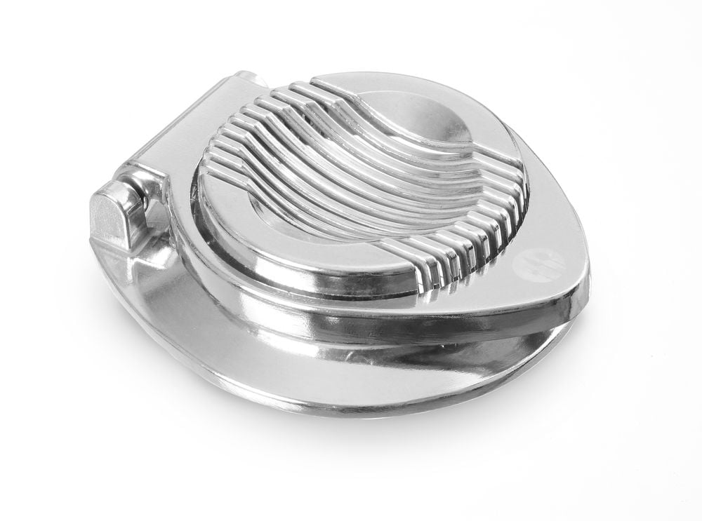 Æggedeler - oval, 120x115x(H)35mm, aluminium, ikke opvaskemaskine sikker - Billede 2