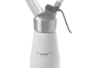 Flødeskumsdispenser Kitchen Line, 0,25L, ø80x(H)200mm, aluminium, hvid - Billede 2