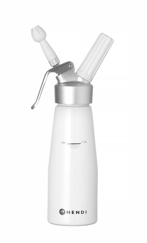 Flødeskumsdispenser Kitchen Line, 0,5L, ø80x(H)260mm, aluminium, hvid - Billede 2