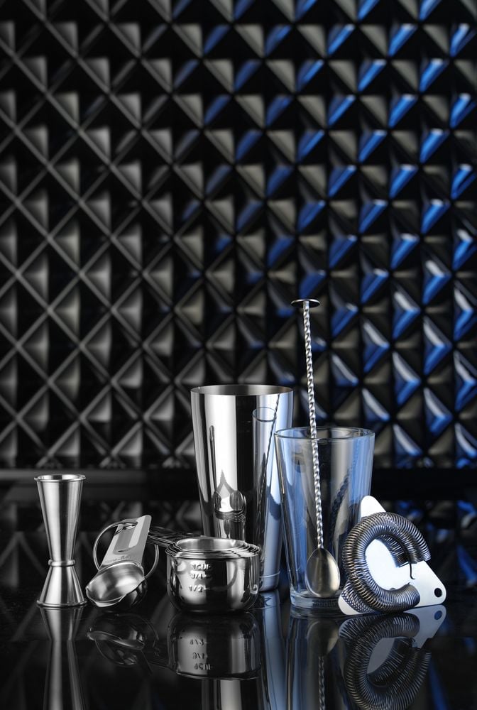 Cocktail ske med muddler, tulipanhåndtag, 27x27x(h)266mm - Billede 4
