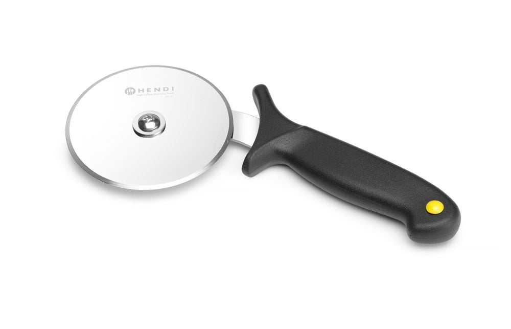 Pizza skærer, sort, (L)230mm, rustfrit stål knivblad, polypropylen håndtag. Med HACCP farvekodningssystem. - Billede 5