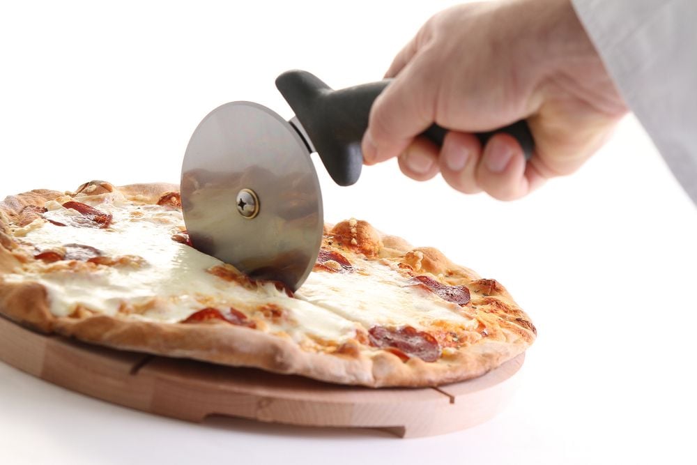 Pizza skærer, sort, (L)230mm, rustfrit stål knivblad, polypropylen håndtag. Med HACCP farvekodningssystem. - Billede 3